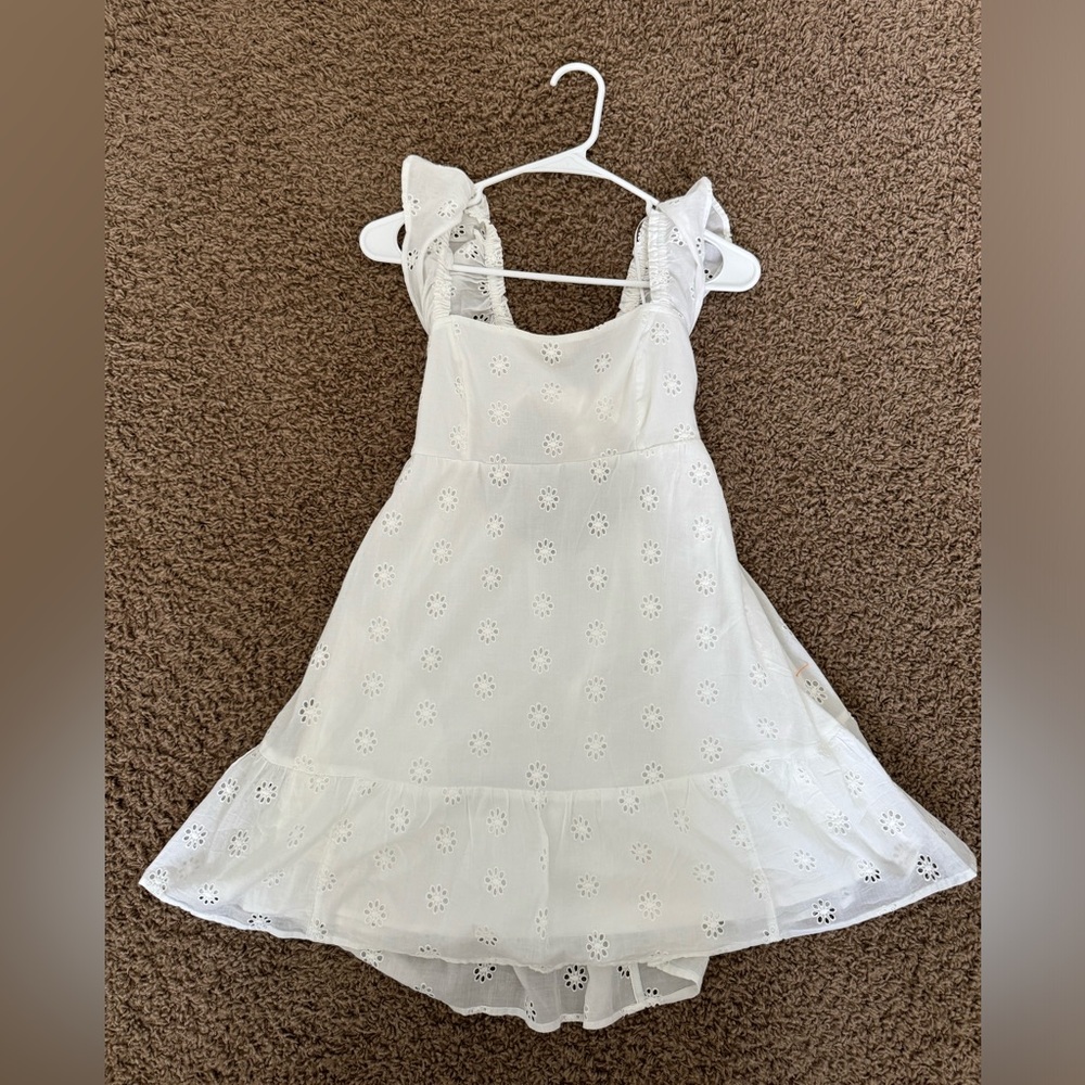 Hollister size sm white tie back dress
